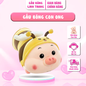 Gấu Bông Ong biến hình Gấu Bông Linh Trang Shop - Gấu Bông Con Ong Lợn , Cute .Nhồi Bông Cao Cấp