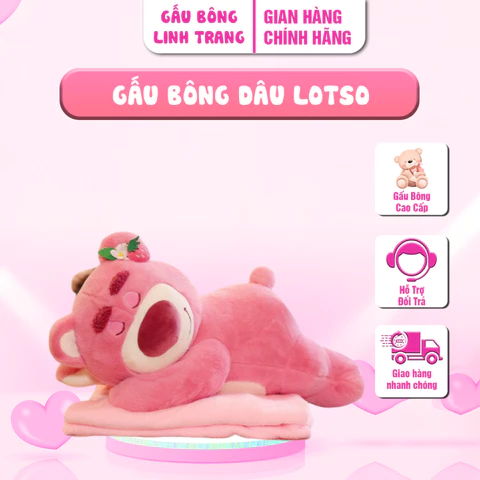Gấu Bông Dâu Lotso Gấu Bông Linh Trang Shop - Gấu Nhồi Bông Siêu Cute , Gấu Dâu Hoạt Hình Hot