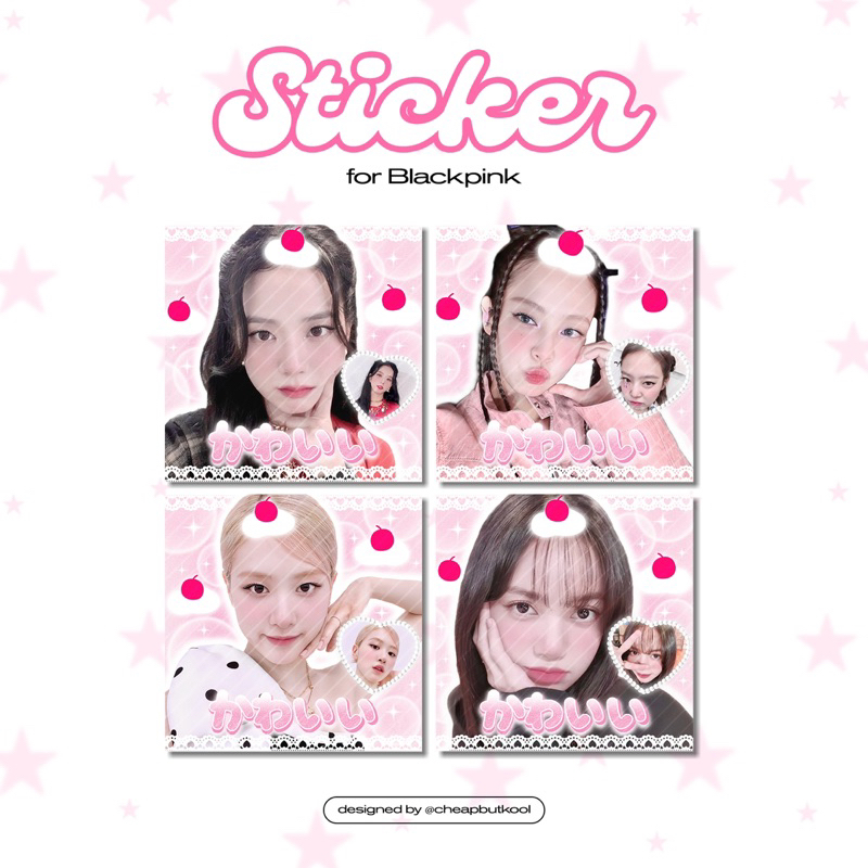 Sticker NiÊm Phong Blackpink Cute Cream Soda Sticker Pudding Phong