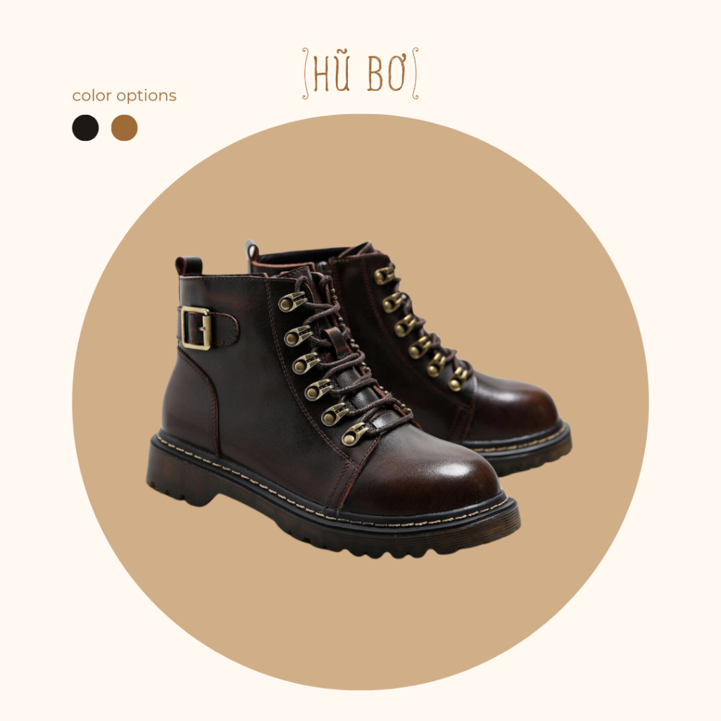 Copper boots - Boots da bò nữ (genuine leather) | Shopee Việt Nam