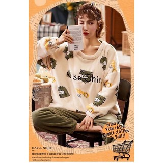 [Slii Homewear] Bộ đồ ngủ khủng long đáng yêu