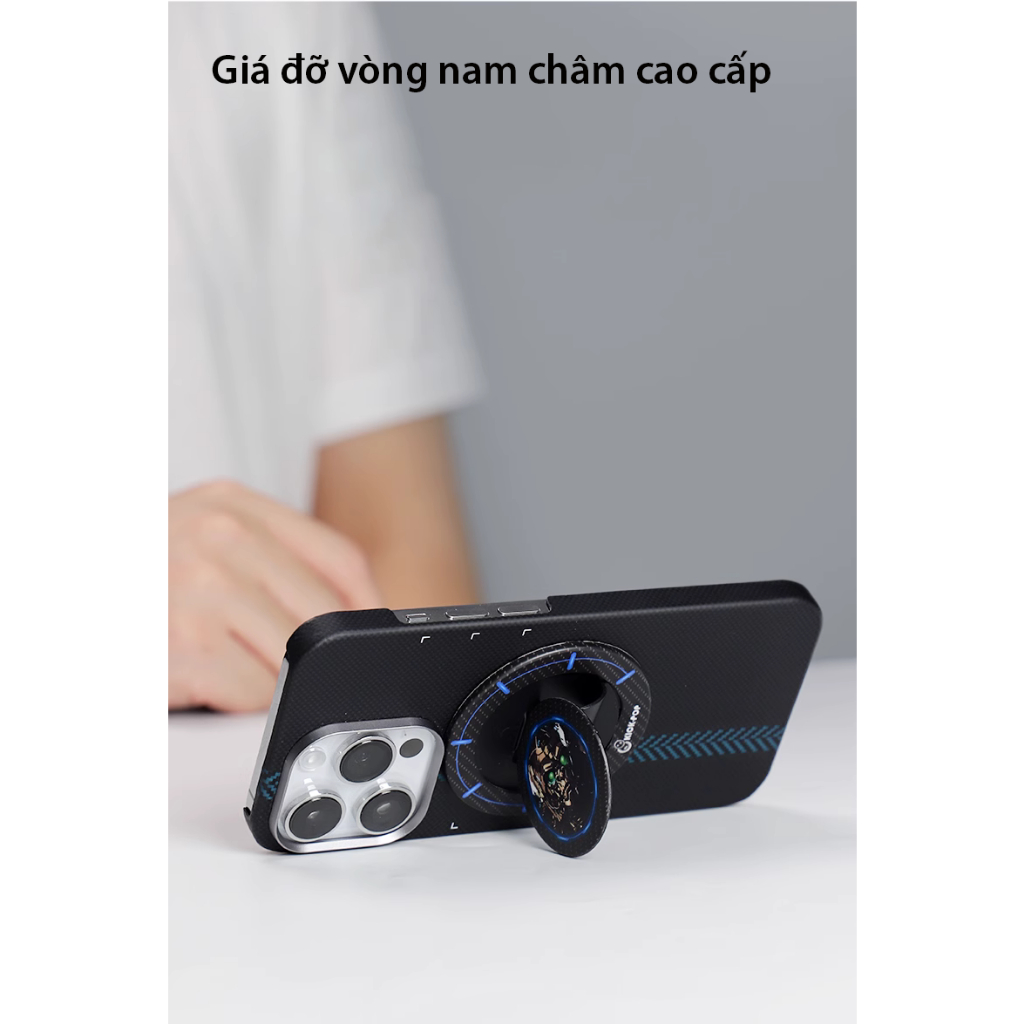 Giá đỡ KICK-POP từ tính dành cho điện thoại, siêu mỏng nhẹ, hít chắc chắn, đa dạng màu sắc