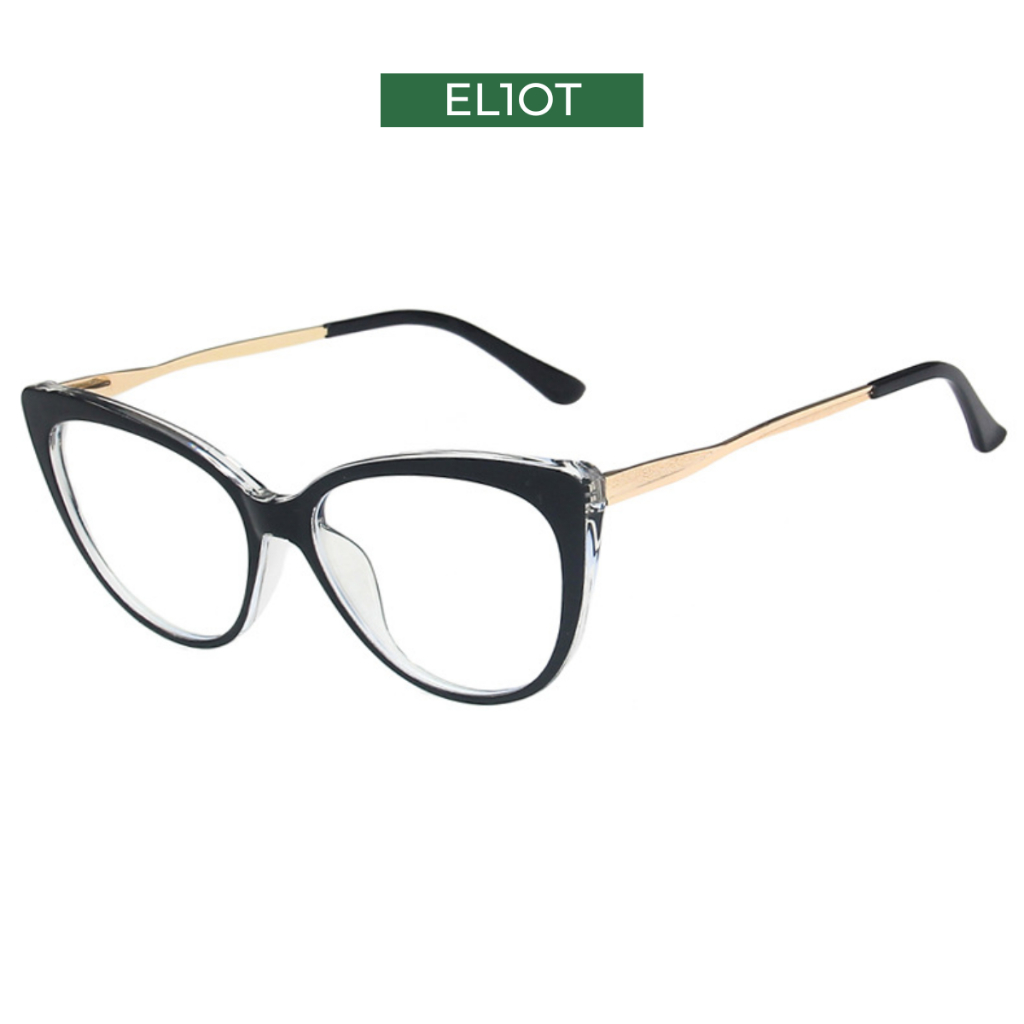 Kính mắt mèo nữ ELIOT EYEWEAR kim loại có thể thay cận dễ đeo màu sắc thời trang 5018