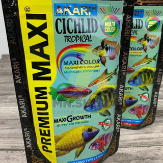 Cám AKARI MAXI hỗ trợ đa sắc  cho cá lóc nũ hoàng nhập khẩu INDO