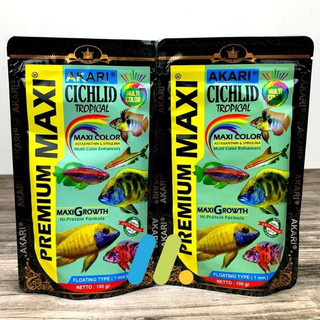Cám AKARI MAXI hỗ trợ đa sắc  cho cá lóc nũ hoàng nhập khẩu INDO