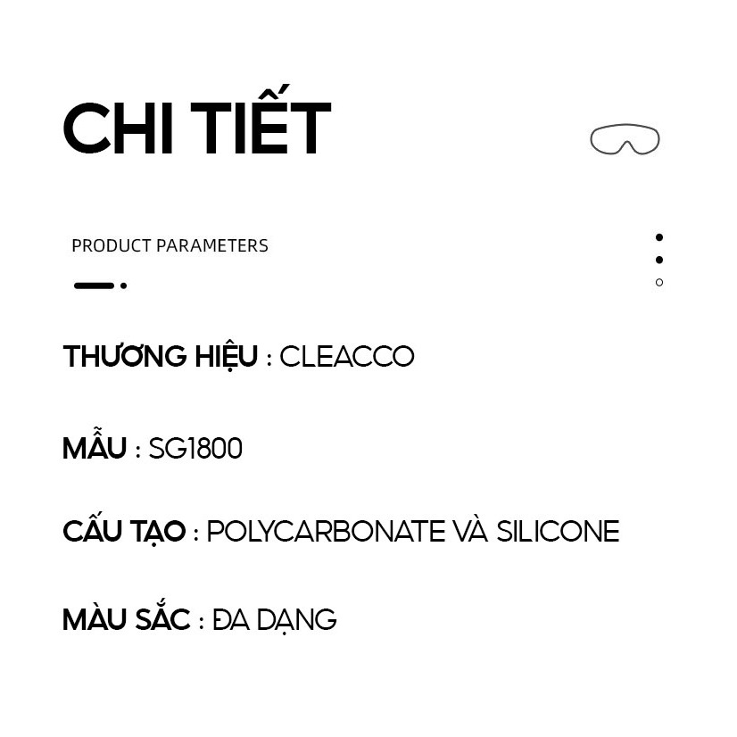 Ảnh Kính Bơi Trẻ Em Tặng Kèm Đệm Mũi Kính Bơi Cho Bé Chống Sương Chống UV Dây Đeo Êm Ái Cleacco SG1800 Boro Sport 3