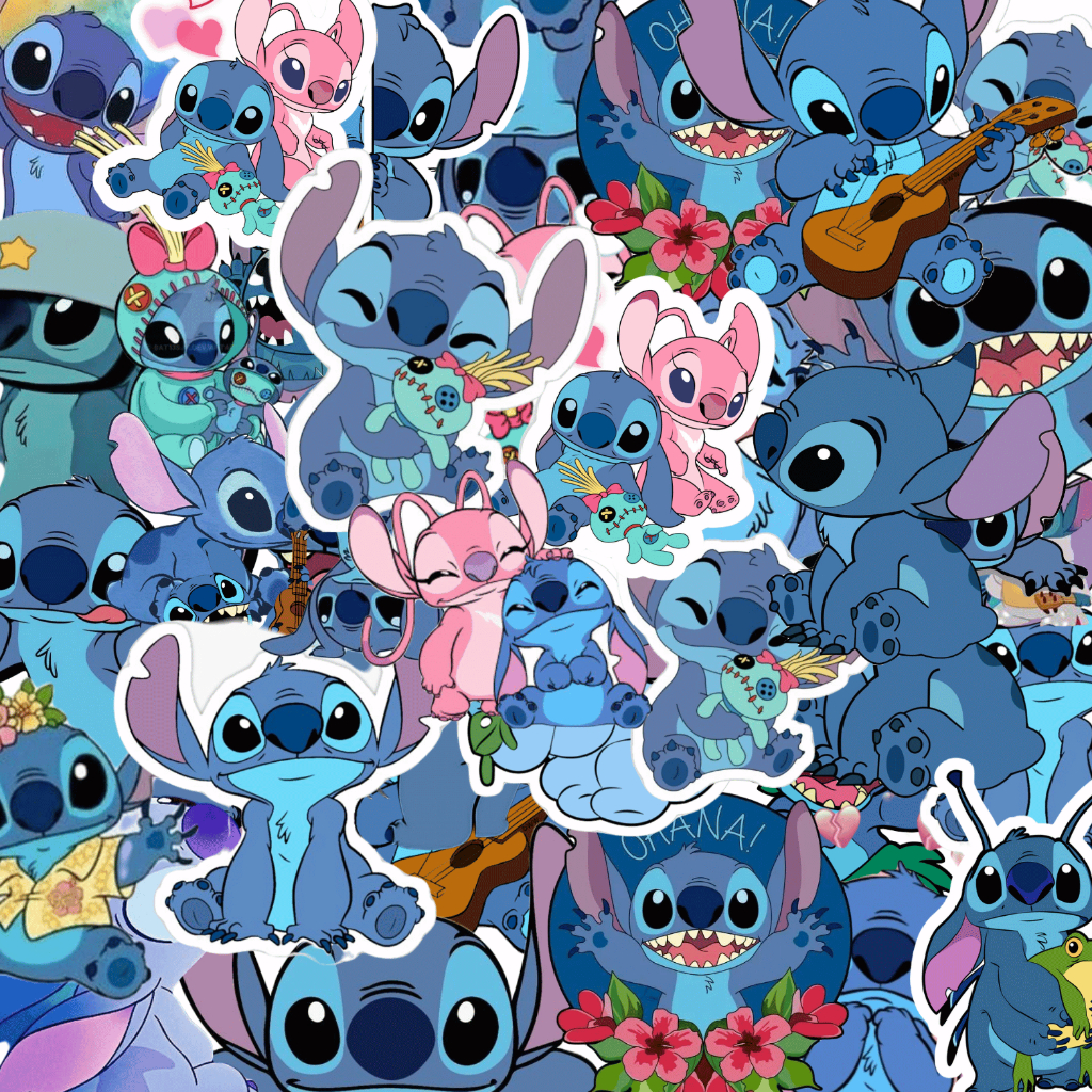 100 sticker Phim Hoạt Hình Interstellar Baby Dán Stich Họa Tiết Vui Nhộn Trang Trí DIY Ốp Điện Thoại STICH DISNEY