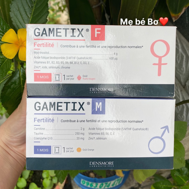 [Che tên] Gametix F/ Gametic M giúp bổ trứng, tăng khả năng thụ thai ...