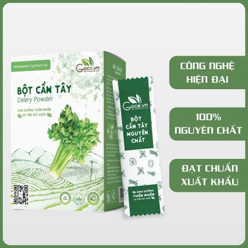 Bột Cần Tây Nguyên Chất Goce Detox Cơ Thể, Giảm Cân, Giảm Mỡ Bụng - Hộp 72 gam (24 gói x 3g)