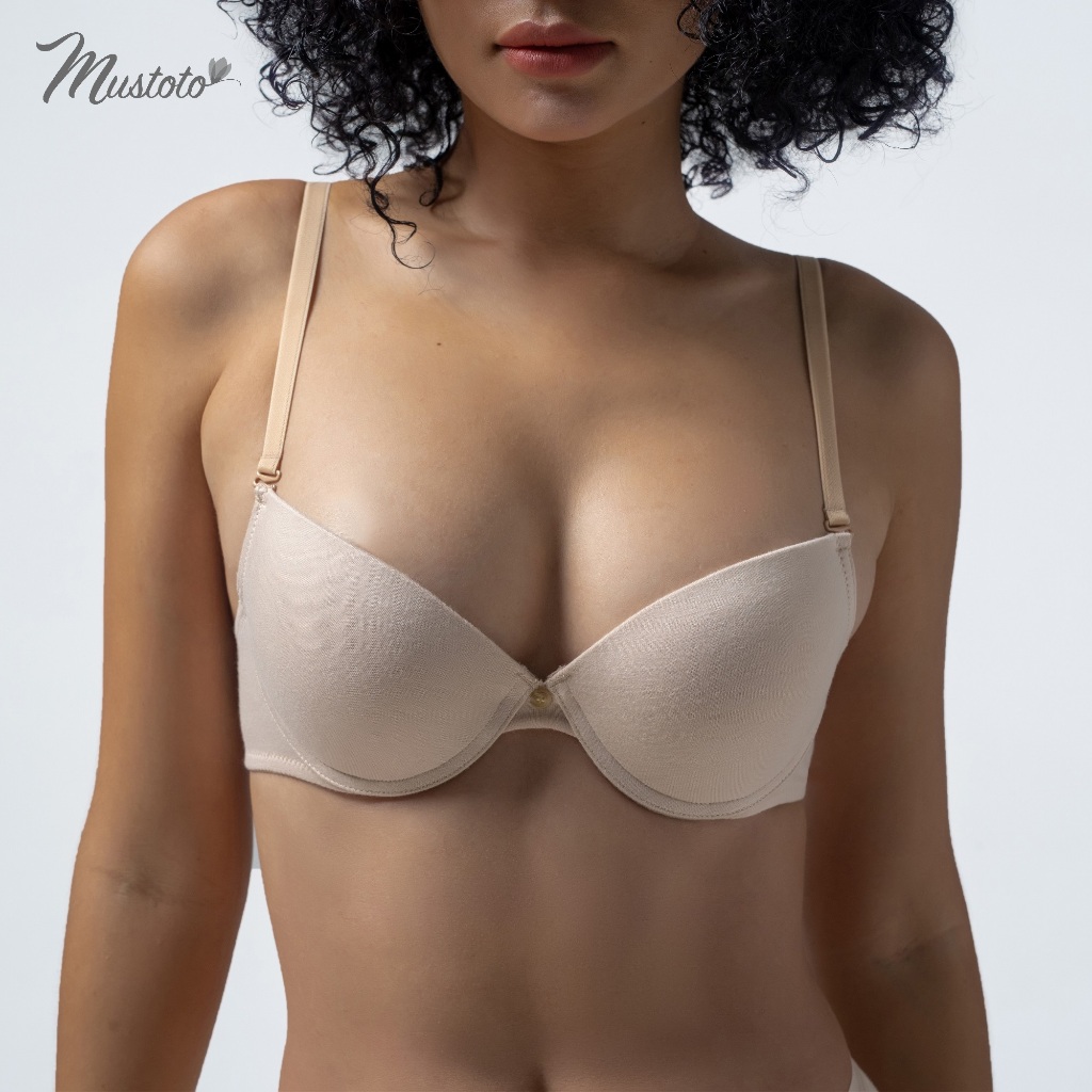 Áo Lót Nữ Mút Mỏng Có Gọng Nâng Ngực Vải Bamboo Kháng Khuẩn Mây Mimosa Mustoto MA17