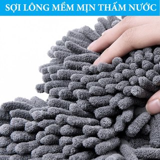 Chổi Rửa Xe Ô Tô Cán Dài VER 6 - Bàn Lau Xoay 360 Độ,Lông Mềm,Vệ Sinh Sạch Sẽ
