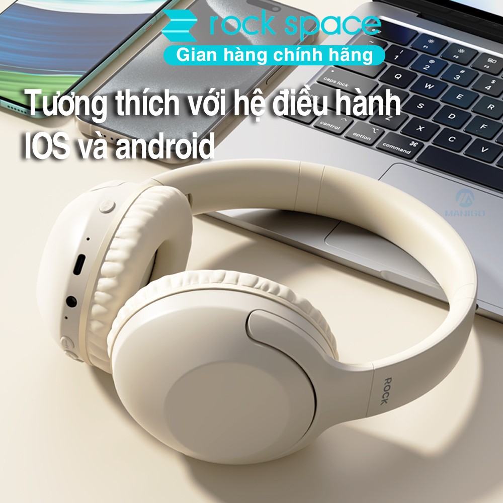 Ảnh Headphone Tai nghe bluetooth chụp tai không dây chống ồn chủ động ANC Rockspace O3 hàng chính hãng 3