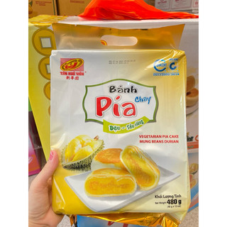 Bánh pía kim sa chay đậu sầu riêng Tân Huê Viên 480g