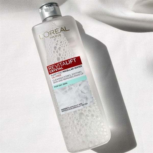 Nước Tẩy Trang Loreal Revitalift Crystal Purifying Micellar Water Dành Cho Da Dầu Mụn 400ml Cocolux