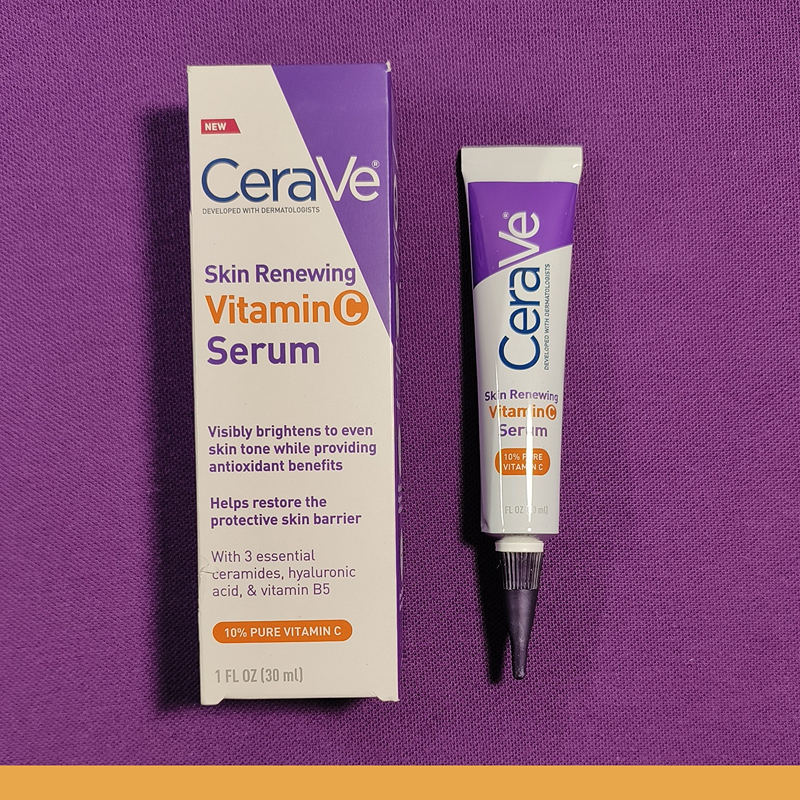 Serum sáng da mờ thâm Cerave Skin Renewing 10% Vitamin C 30ml+Kem Dưỡng Cerave Skin Renewing Night Cream 48g