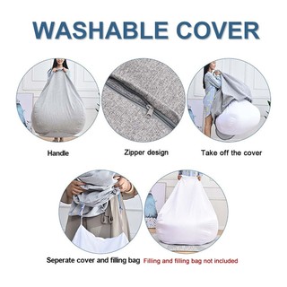 🔥COD🔥Ghế LưỜI HạT XốP Vỏ Ghế Lười Hình Hạt Đậu Thiết Kế Đơn Giản Phong Cách Cổ Điển Cho Người Lớn Và Trẻ Em