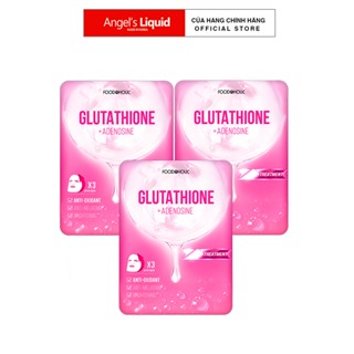 Combo 3 Mặt Nạ Foodaholic Glutathione Dưỡng Trắng Da 23ml