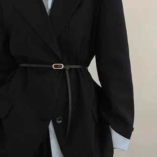 Đai váy thắt lưng nữ bản nhỏ đơn giản phối blazer phong cách trang nhã bản 0.9cm