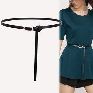 Đai váy thắt lưng nữ bản nhỏ đơn giản phối blazer phong cách trang nhã bản 0.9cm