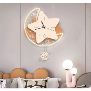 Tranh Ngôi Sao Đồng Hồ 3D Led Treo Phòng Khách, Phòng Ngủ Cho Bé, Quà Tặng Gia Đình