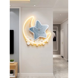 Tranh Ngôi Sao Đồng Hồ 3D Led Treo Phòng Khách, Phòng Ngủ Cho Bé, Quà Tặng Gia Đình
