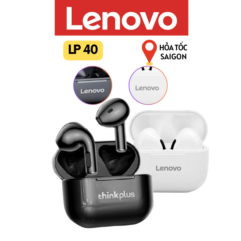 SẴN HCM] Tai nghe Bluetooth Lenovo LP40 Chơi game Có micro
