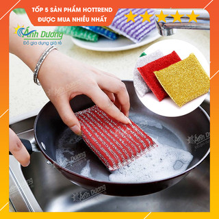 Combo 3 miếng rửa bát chén vân kim tuyến