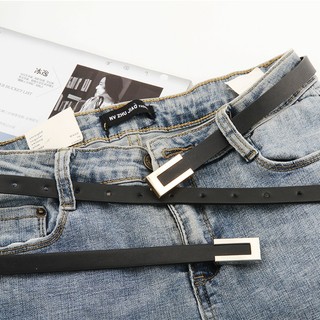 Đai váy chữ C bản nhỏ đơn giản phối đầm, belt vest 1.5cm, thắt lưng nữ phối nhiều trang phục TL89