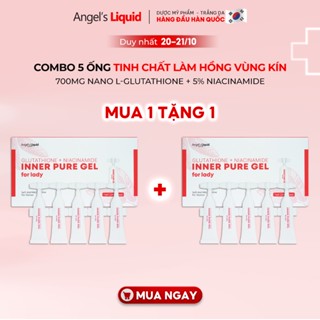 Combo 5 Siêu Tinh Chất Làm Hồng Se Khít Vùng Kín Angel’s Liquid Glutathione Plus Niacinamide Inner Pure Gel 2ml x5