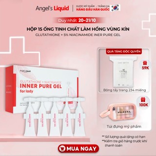 Siêu Tinh Chất Làm Hồng Se Khít Vùng Kín Angel’s Liquid Glutathione Plus Niacinamide Inner Pure Gel 2ml x15 ống