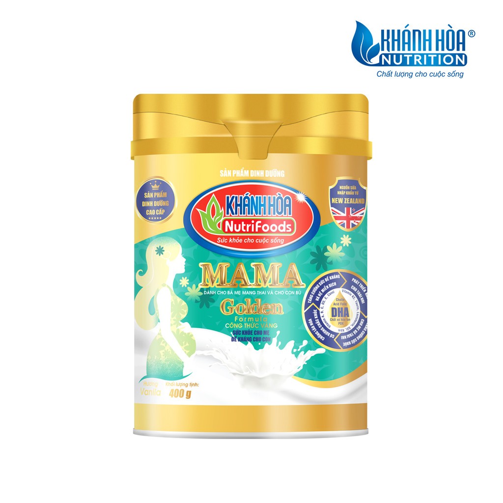 Sữa Bột Dinh Dưỡng Mama Golden Formula Khánh Hòa NutriFoods - Dành Cho Mẹ  Mang Thai & Cho Con Bú - Lon 400G900G | Shopee Việt Nam
