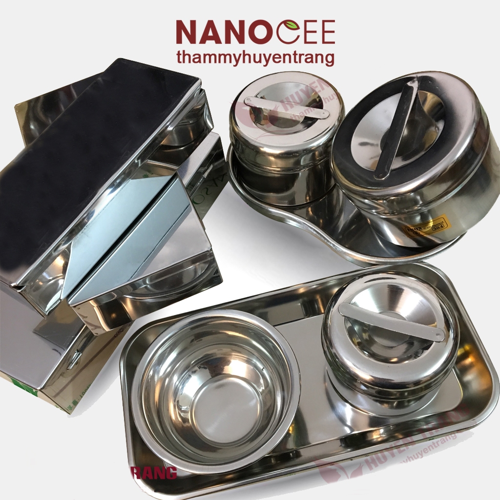 Dụng Cụ Spa, Y Tế: Khay Quả Đậu, Hộp Inox Chữ Nhật Có Nắp, Bát Inox ...