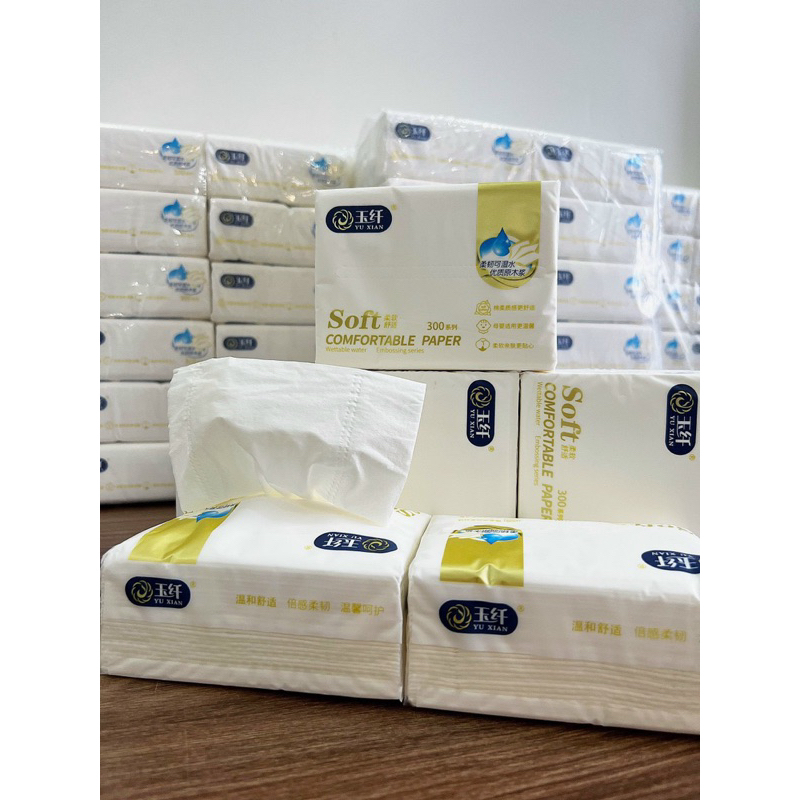Giấy ăn rút gấu trúc 300 tờ thùng 12 gói cao cấp | Shopee Việt Nam