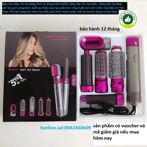 Máy Tạo Kiểu Tóc Đa Năng 5in1 Tự Động Hàn Quốc Máy Sấy Tóc, Máy Uốn Tóc ,máy xoắn tóc lược chải-hàng cao cấp-chính hãng