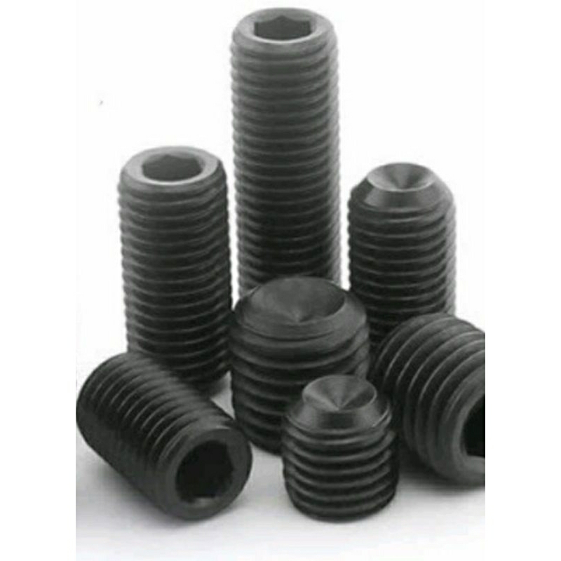 (set 20 con) Bulong lục giác chìm không đầu (vít chí) size M3 - M4 - M6 ...