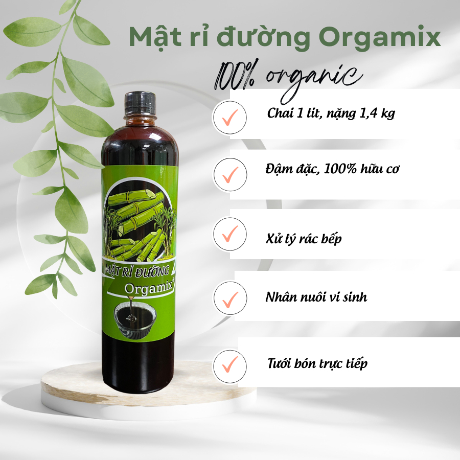 Mật Rỉ Đường Orgamix - 1 lít (1,4kg) 1