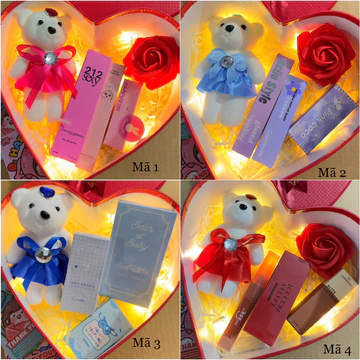 HỘP QUÀ TẶNG 4 MÓN 5 MÓN, HỘP SON VÀ NƯỚC HOA TẶNG BẠN GÁI, QUÀ TẶNG VALENTINE, QUÀ 8/3, QUÀ 20/10, QUÀ TẶNG SINH NHẬT