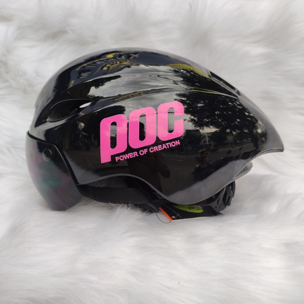 XẢ KHO HÈ 2024 Mũ Xe Đạp Thương Hiệu ROC HELMET Độ Tem P.0.C BH 12 ...