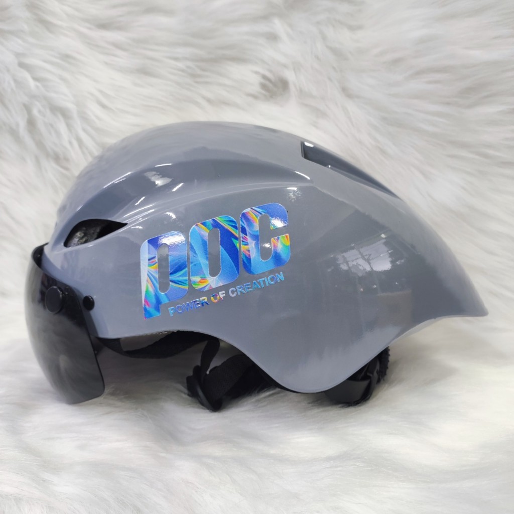 XẢ KHO HÈ 2024 Mũ Xe Đạp Thương Hiệu ROC HELMET Độ Tem P.0.C BH 12 ...
