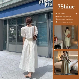 Đầm maxi dáng dài khoét eo màu trắng cách tân thời trang Hàn Quốc dành cho nữ