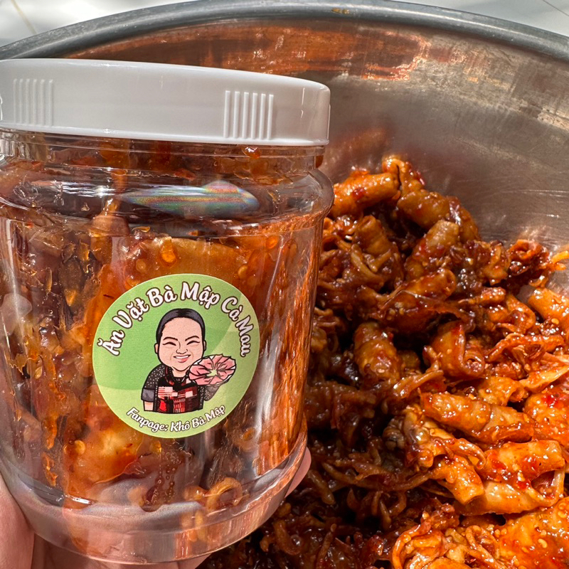 Mực rim me xé được sợi 300g Khô Bà Mập ít cay | Shopee Việt Nam