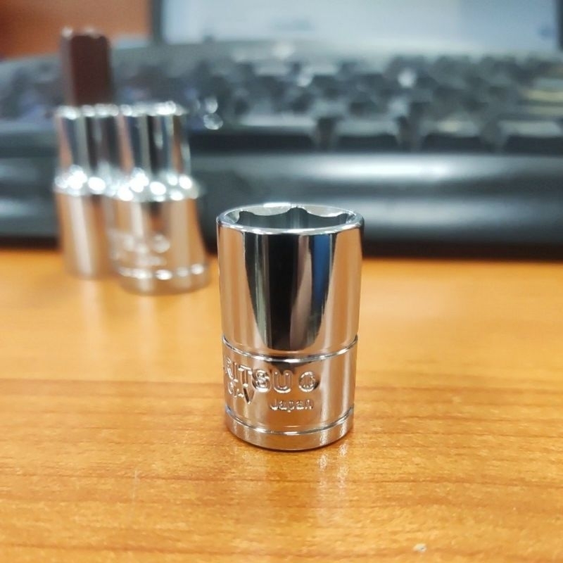 Khẩu ngắn 3/8 hàng Nhật,  cỡ 6 tới 19 mm