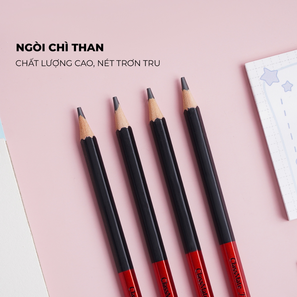 Bút Chì Gỗ Fine Art 6B CLASSMATE - 1 Chiếc - Nét Bút Mịn, Dùng Làm Họa Cụ Vẽ Tranh Chuyên Nghiệp CL-PC906