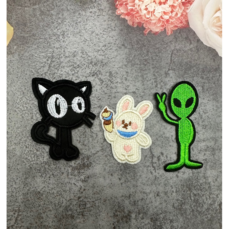sticker logo Thêu mèo thỏ ủi nhiệt | Shopee Việt Nam