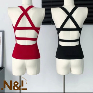 Áo Bra nữ, Áo hở lưng có mút ngực, dây đan chéo cực sexy