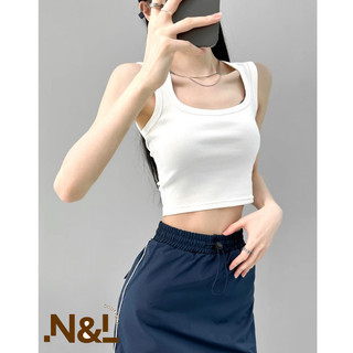 Áo Croptop, Áo Ba Lỗ chất thun tăm, Áo Cổ Vuông co dãn 4 chiều, Cá Tính, Năng Động.