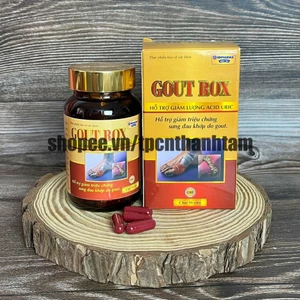 Viên uống GOUT ROX hỗ trợ giảm triệu chứng sưng đau khớp do gout, giảm lượng Acid Uric - Hộp 50 viên