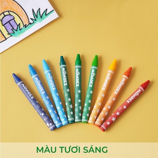 Bút Sáp Màu Vịt Nghe Nhạc MONDEZ 12-48 Chiếc, Bám Giấy Tốt Cho Bé Tập Tô M50021/M50022/M50023/M50024