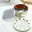 HỘP ĐỰNG NHANG MUỖI - Khay Đựng Hương Muỗi Bằng Thép Không Gỉ Có Nắp Đậy 15*7cm - 9356