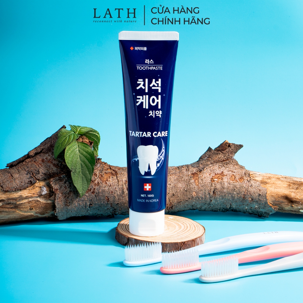 Combo 2 kem đánh răng (Honey+Tartar) Lath Beauty kem đánh trắng răng Hàn Quốc giúp thơm miệng the mát khoang họng 150gx2